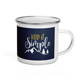 Keep it Simple Camping Enamel Mug